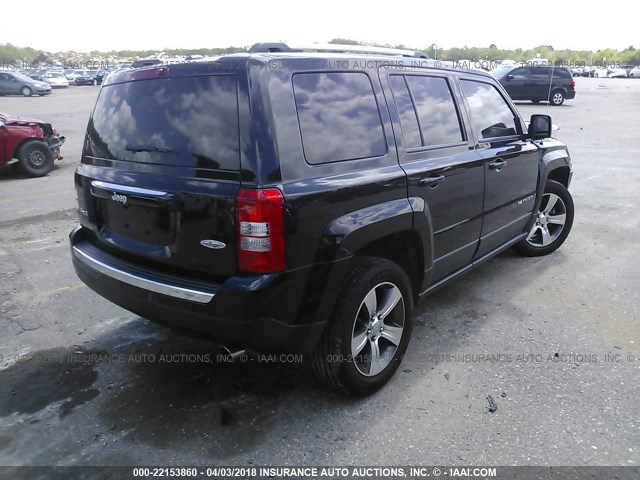 1C4NJRFB8GD523494 - 2016 JEEP PATRIOT LATITUDE BLACK photo 4