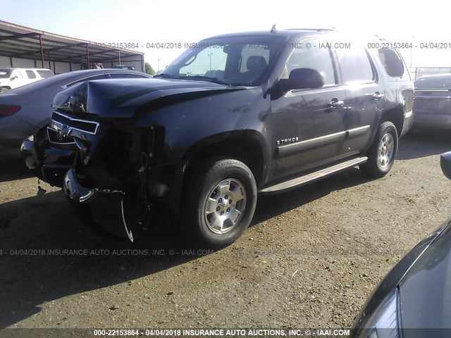 1GNFK13027R119459 - 2007 CHEVROLET TAHOE K1500 BLACK photo 2