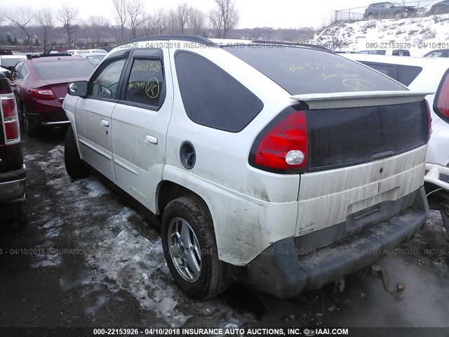 3G7DA03E93S584061 - 2003 PONTIAC AZTEK WHITE photo 3