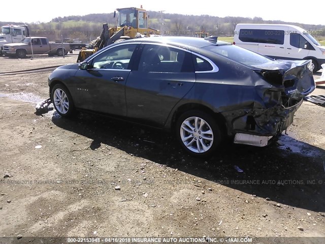 1G1ZE5ST6HF218734 - 2017 CHEVROLET MALIBU LT GRAY photo 3