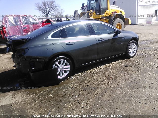 1G1ZE5ST6HF218734 - 2017 CHEVROLET MALIBU LT GRAY photo 4