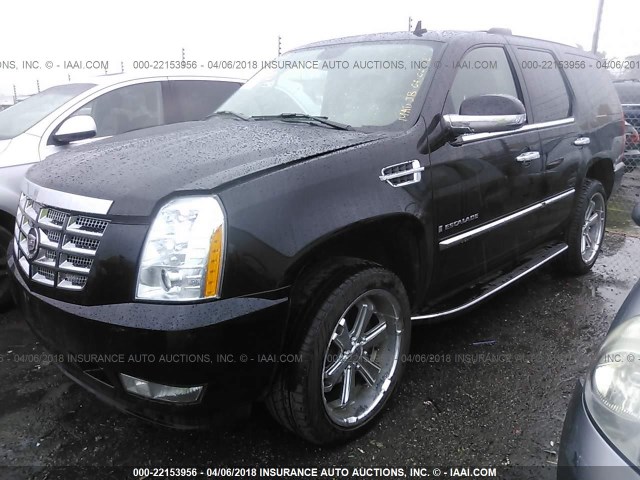 1GYFK63898R103606 - 2008 CADILLAC ESCALADE LUXURY BLACK photo 2