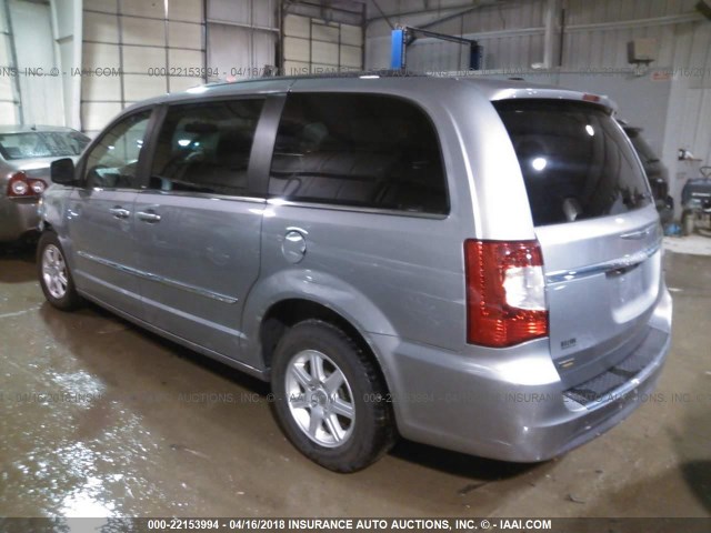 2C4RC1BG1DR654452 - 2013 CHRYSLER TOWN & COUNTRY TOURING SILVER photo 3