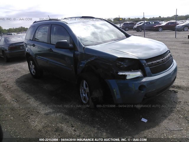 2CNDL13F786018783 - 2008 CHEVROLET EQUINOX LS BLUE photo 1