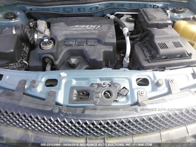 2CNDL13F786018783 - 2008 CHEVROLET EQUINOX LS BLUE photo 10