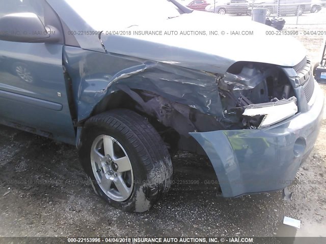 2CNDL13F786018783 - 2008 CHEVROLET EQUINOX LS BLUE photo 6