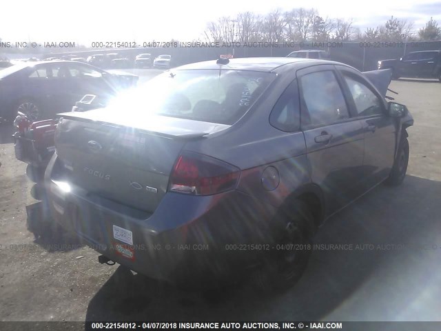 1FAHP3GN3BW121967 - 2011 FORD FOCUS SES GRAY photo 4