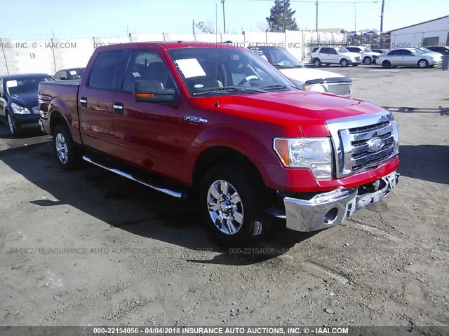 1FTPW12V79KC73871 - 2009 FORD F150 SUPERCREW RED photo 1