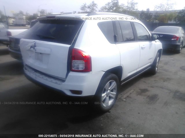 1C4NJCBA5CD724693 - 2012 JEEP COMPASS SPORT WHITE photo 4