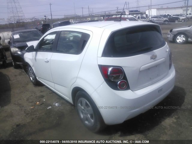 1G1JA6SHXE4198196 - 2014 CHEVROLET SONIC LS 白色 照片 3