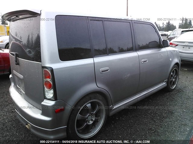 JTLKT324864072720 - 2006 TOYOTA SCION XB ვერცხლისფერი ფოტო 4