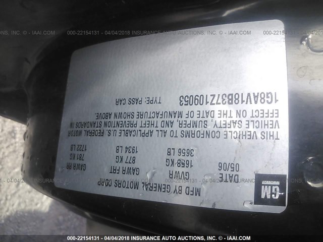 1G8AV18B37Z109053 - 2007 SATURN ION LEVEL 3 RED photo 9