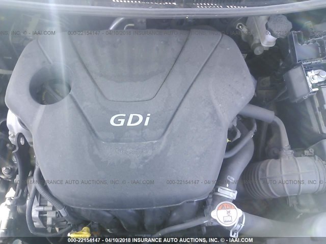 KMHCT5AE8EU182991 - 2014 HYUNDAI ACCENT GLS/GS SILVER photo 10