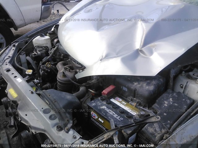 4T1BE32K76U652251 - 2006 TOYOTA CAMRY LE/XLE/SE ვერცხლისფერი ფოტო 10