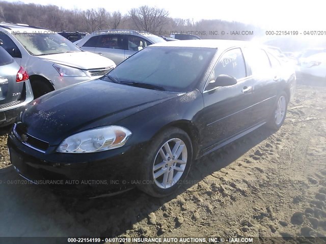 2G1WC5E31E1134263 - 2014 CHEVROLET IMPALA LIMITED LTZ BLACK photo 2