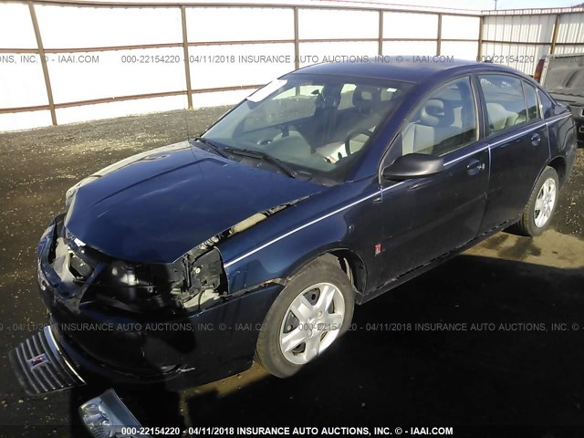 1G8AJ58F27Z115951 - 2007 SATURN ION LEVEL 2 BLUE photo 2