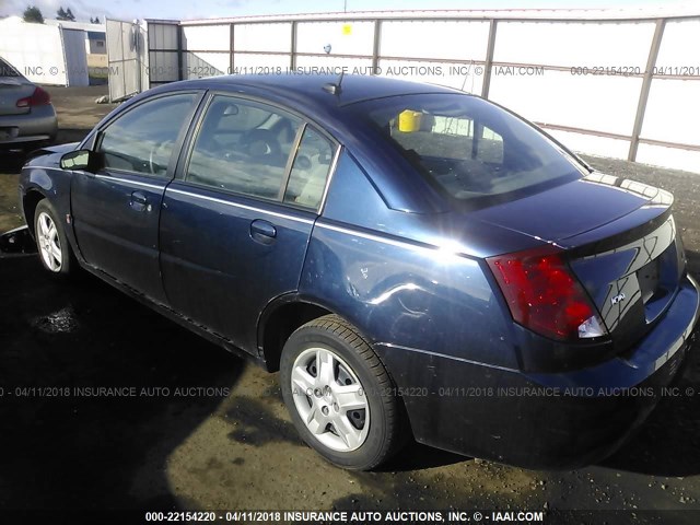 1G8AJ58F27Z115951 - 2007 SATURN ION LEVEL 2 Mavi foto 3
