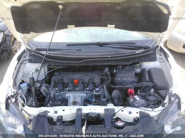 2HGFG3B0XFH514044 - 2015 HONDA CIVIC EXL WHITE photo 10