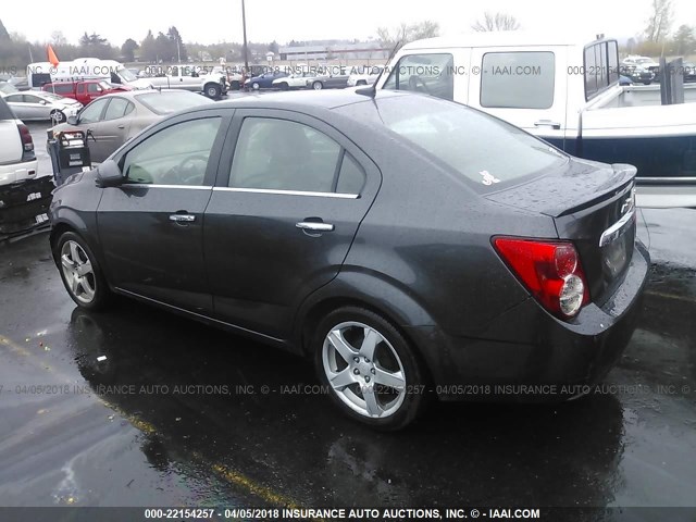 1G1JE5SG2E4125944 - 2014 CHEVROLET SONIC LTZ GRAY photo 3