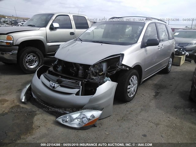 5TDKK4CC2AS330771 - 2010 TOYOTA SIENNA CE/LE SILVER photo 2