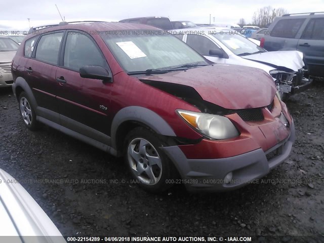 5Y2SL628X4Z467921 - 2004 PONTIAC VIBE RED photo 1