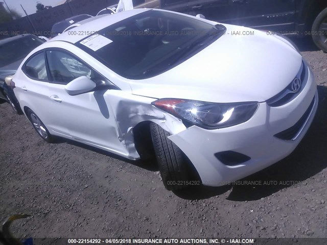 5NPDH4AE1DH343792 - 2013 HYUNDAI ELANTRA GLS/LIMITED WHITE photo 1