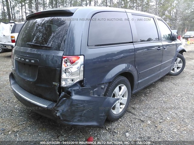 2C4RDGBG4DR762743 - 2013 DODGE GRAND CARAVAN SE GRAY photo 4