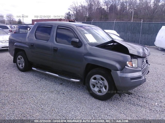 2HJYK16237H509965 - 2007 HONDA RIDGELINE RT GRAY photo 1