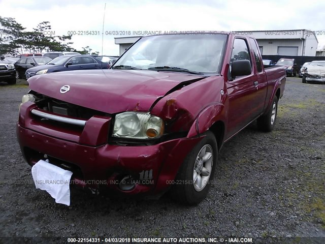 1N6DD26T03C470998 - 2003 NISSAN FRONTIER KING CAB XE RED photo 2