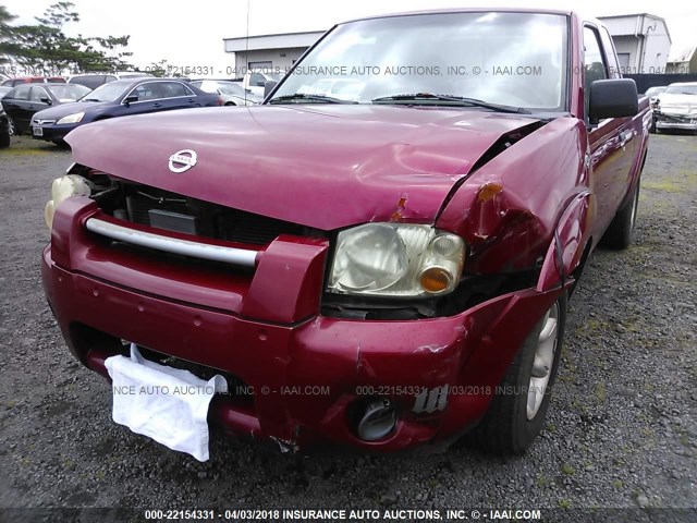 1N6DD26T03C470998 - 2003 NISSAN FRONTIER KING CAB XE RED photo 6
