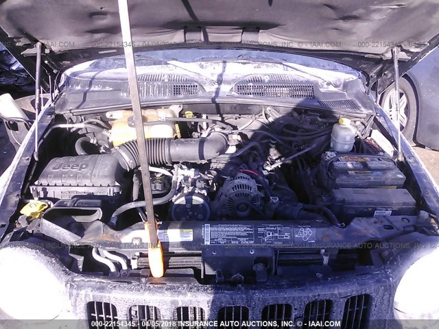 1J4GL48K54W238619 - 2004 JEEP LIBERTY SPORT 黑色 照片 10