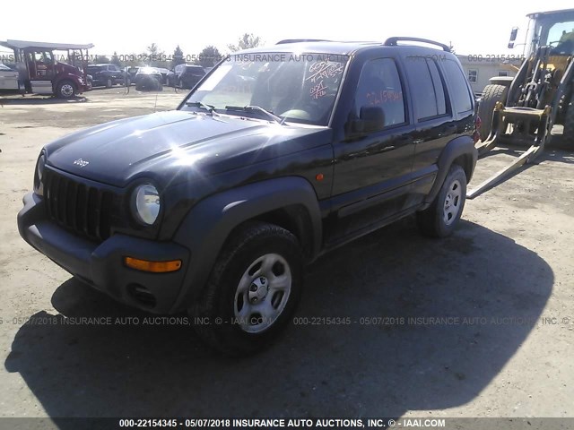 1J4GL48K54W238619 - 2004 JEEP LIBERTY SPORT 黑色 照片 2