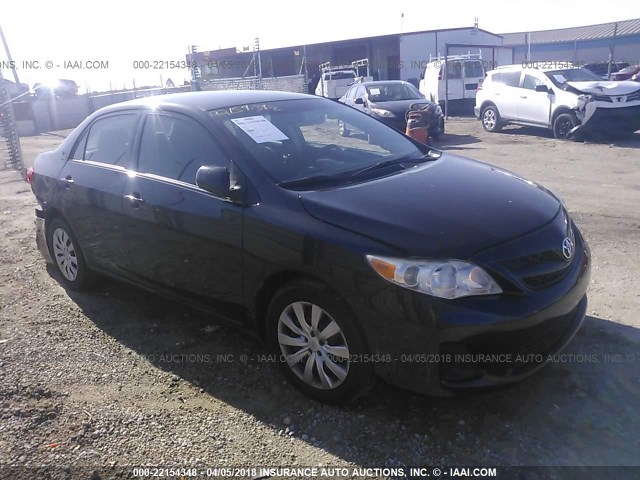 5YFBU4EE2CP035884 - 2012 TOYOTA COROLLA S/LE BLACK photo 1