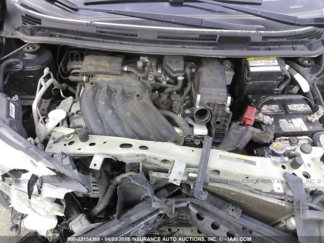 3N1CE2CP8EL381631 - 2014 NISSAN VERSA NOTE S/S PLUS/SV/SL BLACK photo 10