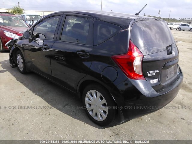 3N1CE2CP8EL381631 - 2014 NISSAN VERSA NOTE S/S PLUS/SV/SL BLACK photo 3