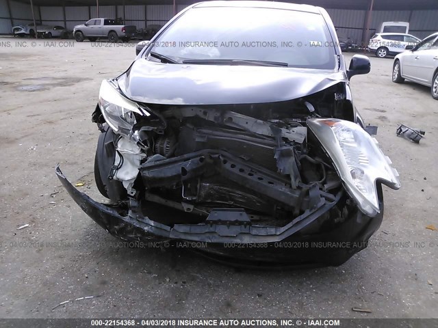 3N1CE2CP8EL381631 - 2014 NISSAN VERSA NOTE S/S PLUS/SV/SL BLACK photo 6