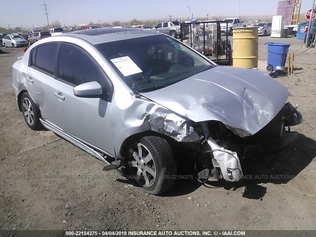 3N1AB6AP2CL712954 - 2012 NISSAN SENTRA 2.0/2.0S/SR/2.0SL SILVER photo 1