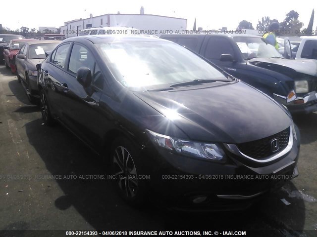 19XFB2F91DE230374 - 2013 HONDA CIVIC EXL BLACK photo 1