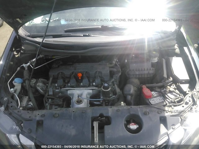 19XFB2F91DE230374 - 2013 HONDA CIVIC EXL BLACK photo 10