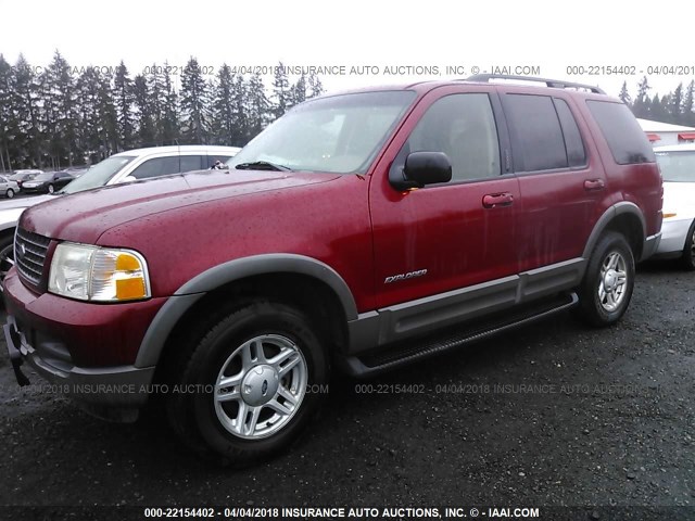 1FMDU73EX2ZA23933 - 2002 FORD EXPLORER XLT MAROON photo 2