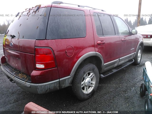 1FMDU73EX2ZA23933 - 2002 FORD EXPLORER XLT MAROON photo 4