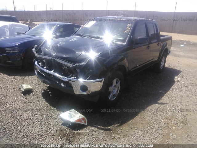 1N6AD07U87C466265 - 2007 NISSAN FRONTIER CREW CAB LE/SE/OFF ROAD BLACK photo 2