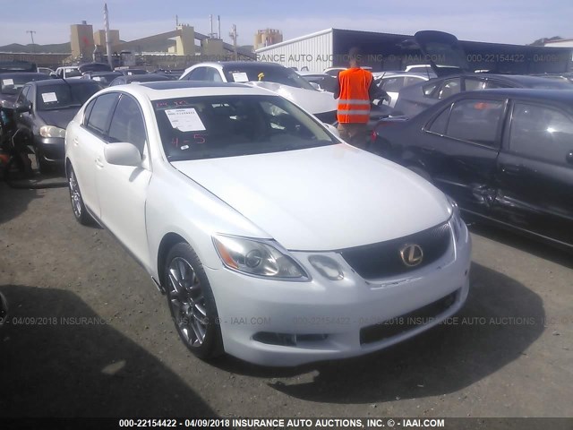 JTHBH96S865005147 - 2006 LEXUS GS GENERATION 200 300 WHITE photo 1