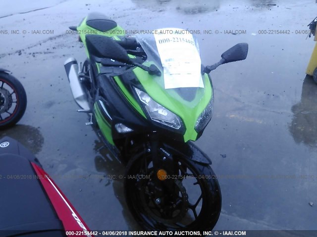 JKAEX8B16GDA27998 - 2016 KAWASAKI EX300 B GREEN photo 1