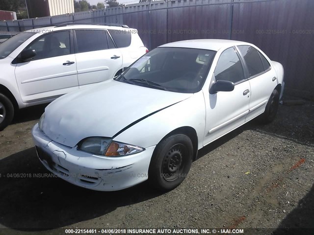 1G1JC524827310652 - 2002 CHEVROLET CAVALIER CNG WHITE photo 2