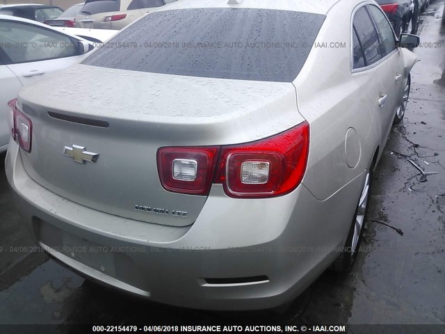 1G11H5SL4EF137196 - 2014 CHEVROLET MALIBU LTZ 金色 照片 4