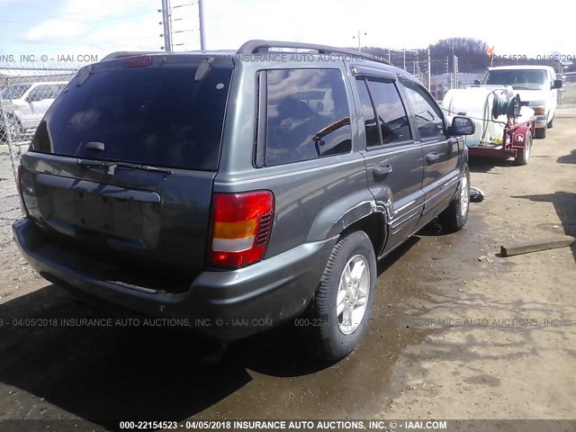 1J4GW48S74C185334 - 2004 JEEP GRAND CHEROKEE LAREDO/COLUMBIA/FREEDOM 灰色 照片 4