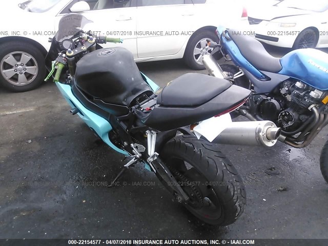 JS1GN7CA742104857 - 2004 SUZUKI GSX-R600 K TURQUOISE photo 3