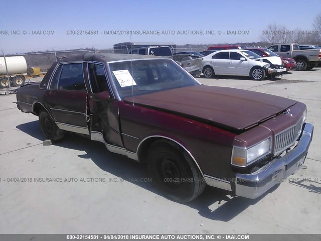 1G1BN54EXLR105263 - 1990 CHEVROLET CAPRICE CLASSIC MAROON photo 1