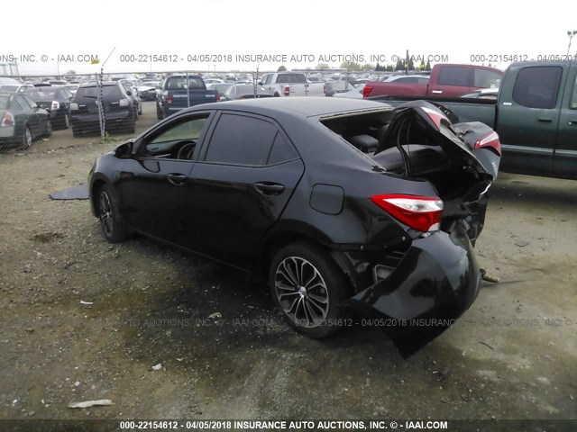 5YFBURHE6GP409363 - 2016 TOYOTA COROLLA L/LE/LE PLS/PRM/S/S PLS BLACK photo 3